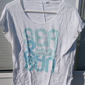 White T-shirt Sea and Sun